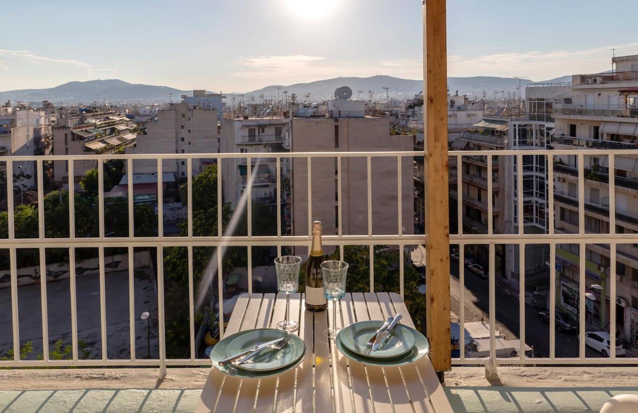 Blue And White Apartment Vipgreece أثينا المظهر الخارجي الصورة